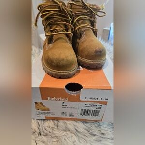 Timberland Wheat Brown Kids Lace-Up Suede Boots